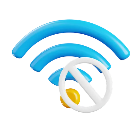 Unentdecktes WLAN  3D Icon