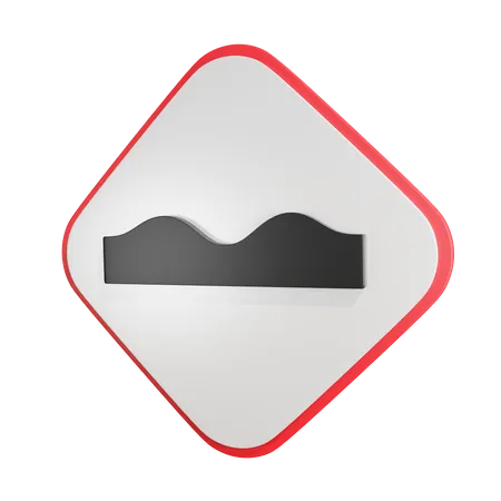 Uneven Road  3D Icon