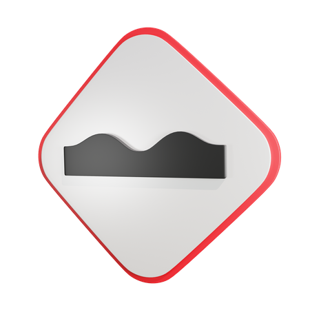 Uneven Road  3D Icon