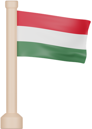 Ungarn-Flagge  3D Icon