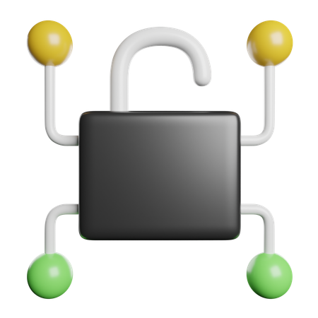 Ungeschützt  3D Icon