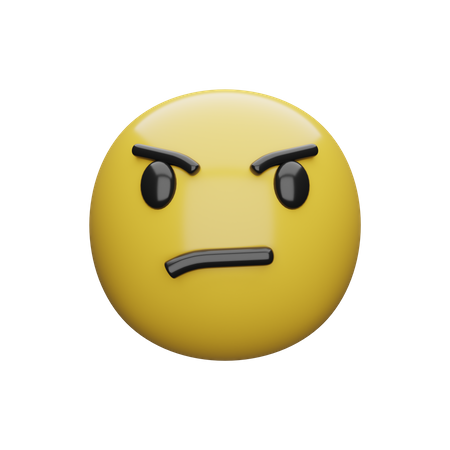 Unglücklicher Ausdruck  3D Emoji