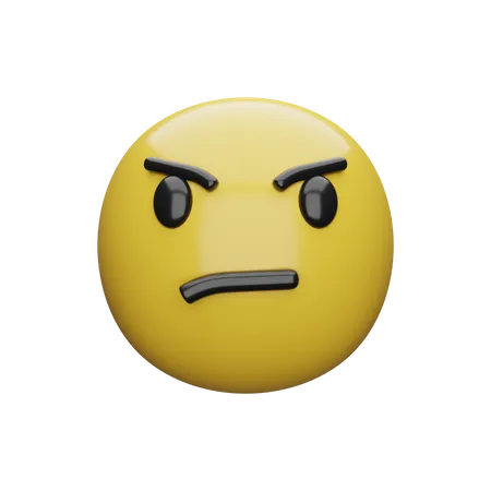Unglücklicher Ausdruck  3D Emoji