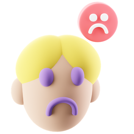 Unhappy  3D Icon