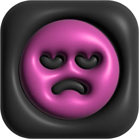 Unhappy  3D Icon