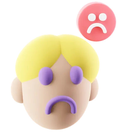 Unhappy  3D Icon