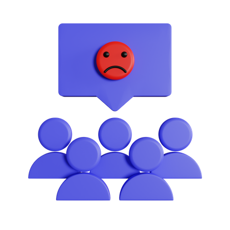 Unhappy Customer Reviews  3D Icon