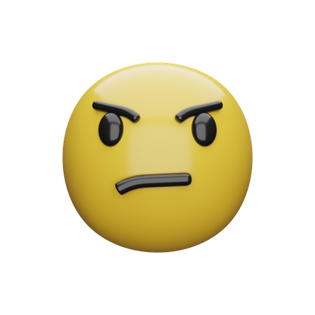 Unhappy Expression  3D Emoji