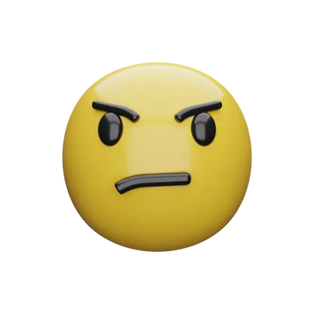 Unhappy Expression  3D Emoji