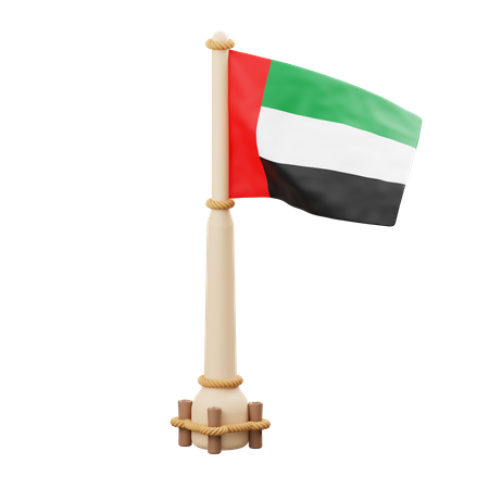 Uni Arab Emirates Flag  3D Icon