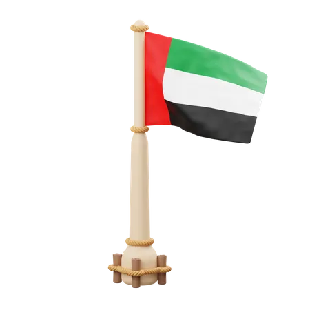 Uni Arab Emirates Flag 3D Icon