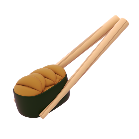 Uni Gunkan en baguette  3D Icon