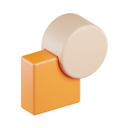 Objeto de combinação de união  3D Icon