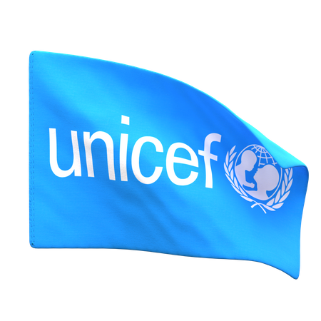 Unicef Flag  3D Icon