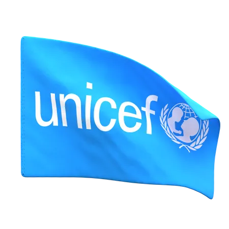 Unicef Flag Flag 3D Icon download in PNG, OBJ or Blend format