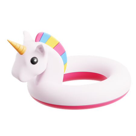 Unicorn Inflatable Ring  3D Icon