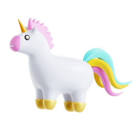 Unicorn Toy  3D Icon