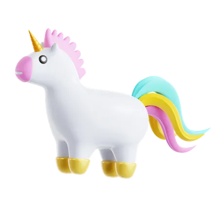Unicorn Toy  3D Icon