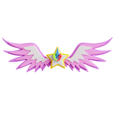 Unicorn Wings  3D Icon