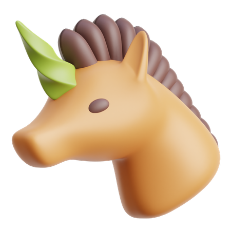 Unicornio  3D Icon