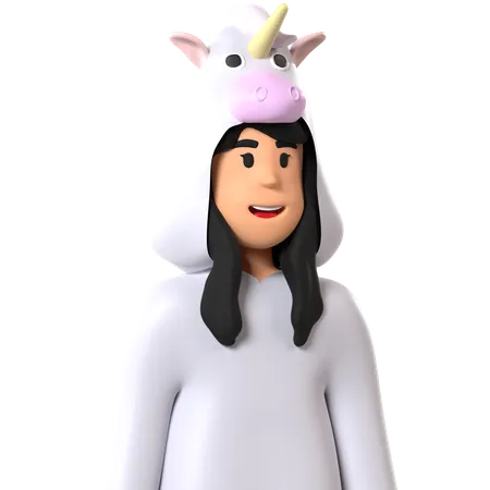 Unicornio  3D Icon