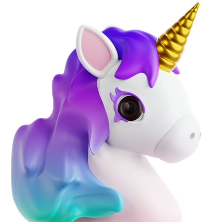 Unicornio  3D Icon