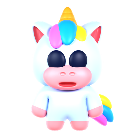 Unicórnio fofo  3D Icon