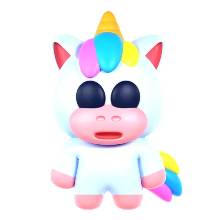 Unicórnio fofo  3D Icon