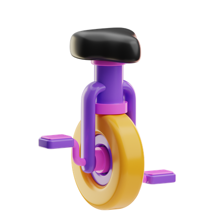 Unicycle  3D Icon