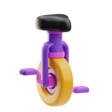 Unicycle  3D Icon