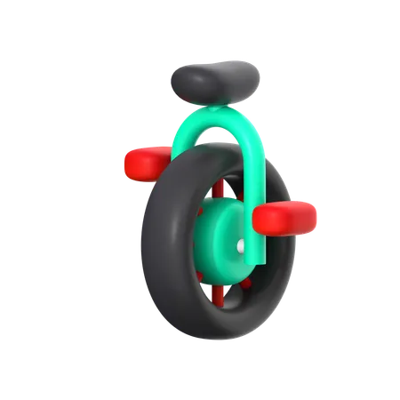 Unicycle  3D Icon