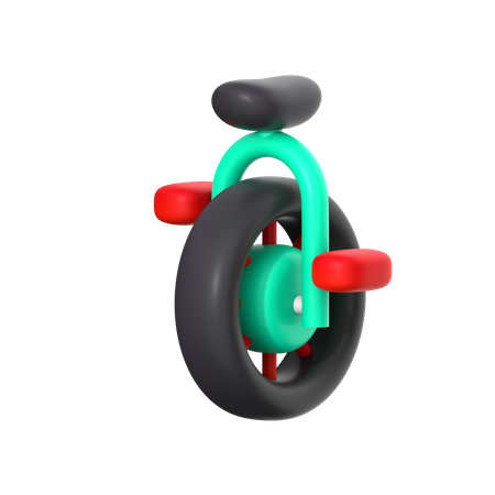 Unicycle  3D Icon