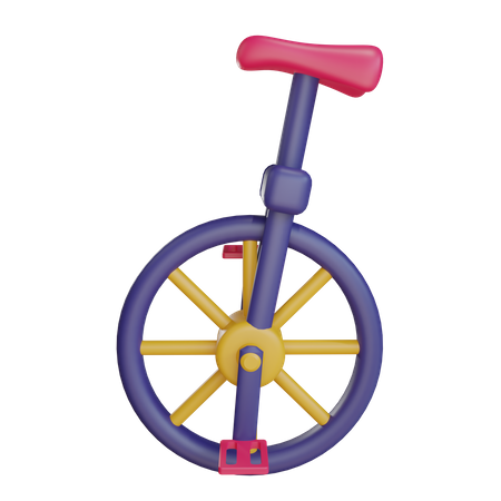 Unicycle  3D Illustration