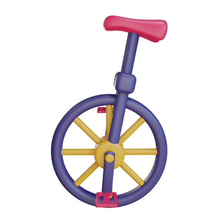 Unicycle 3D Illustration