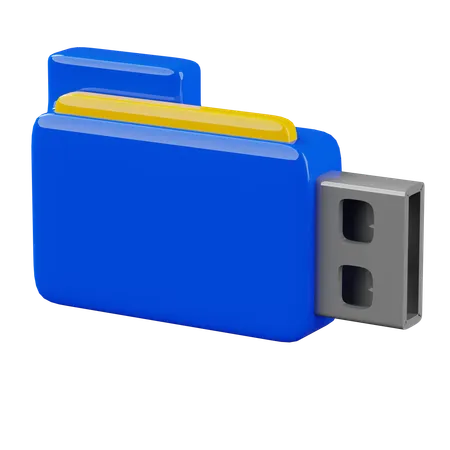 Unidad USB  3D Icon