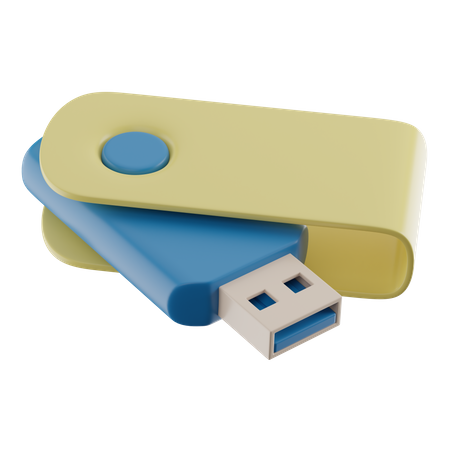 Unidad USB  3D Illustration