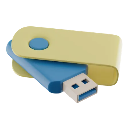 Unidad USB  3D Illustration