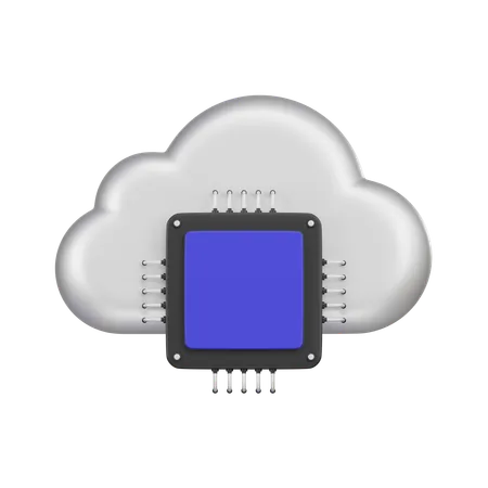 Unidade de computação em nuvem  3D Icon
