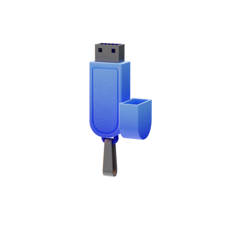 Flash drive  3D Illustration