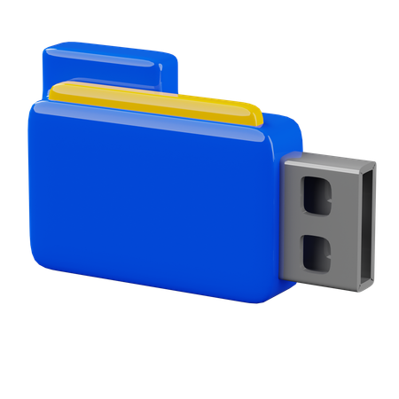 Pendrive  3D Icon