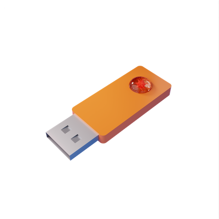 Unidade USB infectada  3D Icon