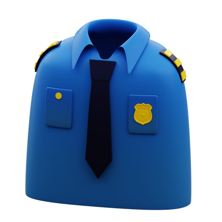 Uniforme de police  3D Icon