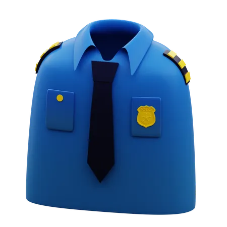 Uniforme de police  3D Icon