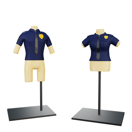 Uniforme de police  3D Icon