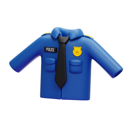 Uniforme de police  3D Icon