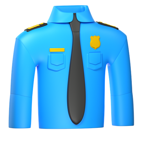Uniforme de policia  3D Icon