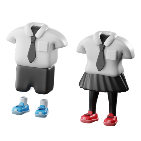 Uniforme escolar  3D Icon