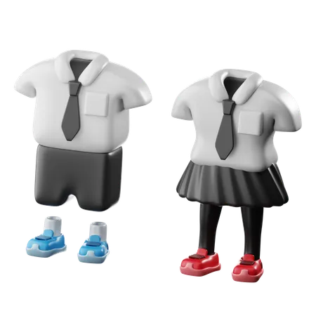 Uniforme scolaire  3D Icon