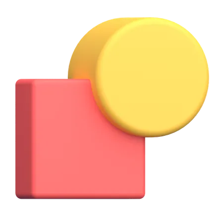 Objeto combinado de unión  3D Icon