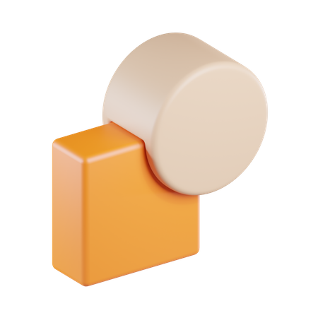 Union Combine Object  3D Icon